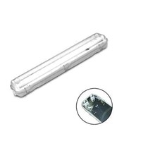 Water-Resistant T8 Fluorescent Lamp with Plastic Body and Aluminum Inner Reflector
