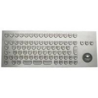 IP65 Industrial Stainless Steel Keyboard with Trackball (X-BP86F)