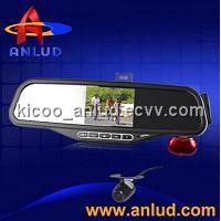 discount!!!hot!!ALD100B bluetooth car mirror with wireless parking camera and parking sensor