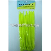 green cable ties with tag