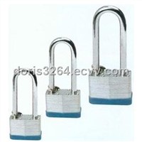 Laminated Padlock with Long Shackle