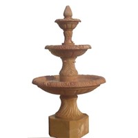 stone tiered fountain