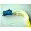 LC PC Duplex Fiber Optic Patch Cord With 90 Degree Boots