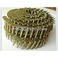 Yellow Zinc Pallet Coil Wire Nails