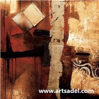 100% Handmade Abstract Oil Painting on Canvas