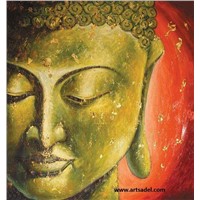 100% Handmade Buddha Decoration Oil Painting on Canvas
