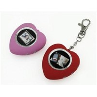 1.1&amp;quot;heart-shaped Digital Photo Frame Key Chain red