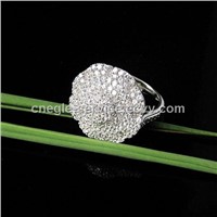 2011 high quality of 925 sterling silver CZ rings jewelry