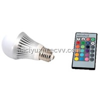 3W RGB Remote Control E27 LED Bulb