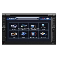 6.2"Two Din Touch Screen With DVD/USB/SD/BT/AM/FM   Digital TV/iPod/iPhone/Karaoke,RDS,GPS Optional