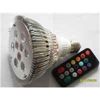 9W RGB Remote Control PAR38 LED Spotlight
