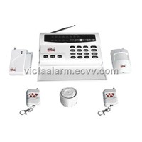 8 Zones Auto-dial Wireless Burglar Alarm System With LCD Display