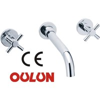 Brass Faucet for Bathroom with double handle