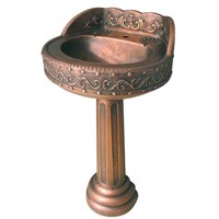 Copper Pedestal Sink