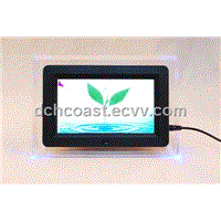 Digital Photo Frame (DCHD-703 A/B, analog screen, LED lighter, Clock, calendar)