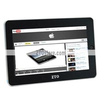 Free Shipping-ZTO 10.2 Inch Touch Screen Google Android 2.1 Tablet PC 1080P