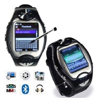 Free Shipping ZTO Mini Quad Band Watch Mobilephone