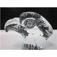 Handmade crystal sculpture craft for eagle