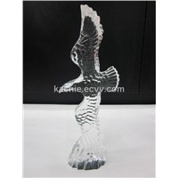 Handmade Crystal Sculpture Craft for Flying Eagle