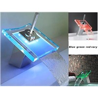 LED Glass Faucet for Bathroom Basin