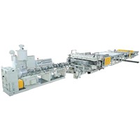 PC/PE/PP hollow grid plate production line