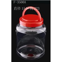 3500ml Clear PET Food Container with Handle Lid