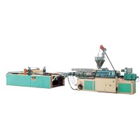PVC wave plate and trapezia-shaped plate production line