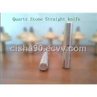 Quartz Stone Straight Knife