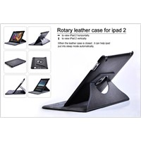 Rotary and Ultra Thin Stand Leather Case for iPad 2