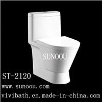 SUNOOU one piece dual flush anti clogging water saving skip bucket toilet ST-2120