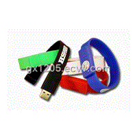 Silicone bracelet usb flash drive