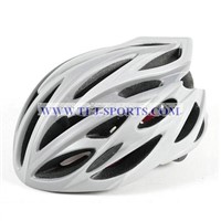 Silver Road Bike Helmet with Best Ventilation