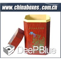 Unique wooden tea box