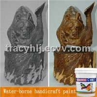 Water-borne handicraft paint