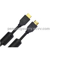black with two magnets hdmi cable