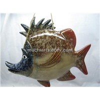 Ceramic Ocean Fish Wall Plaque
