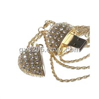 diamond necklace usb flash disk