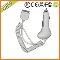 fashionable car charger for iphone/ipod 5v 600mAh