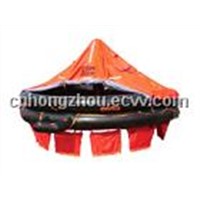 throw type inflatable liferaft