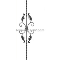 wrought iron and cast iron flowers