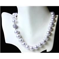 Classic Majestic  shell pearl with synthetic opal clasp