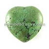 Turquoise Puffed Heart Bead