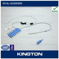1x8 900um bare fiber plc splitter/coupler,with split and SC sm connector