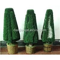 Artificial plastic boxwood topiary tree plant for wedding garden decoration