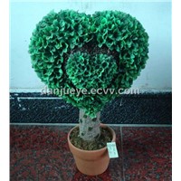 Artificial Plastic Boxwood Topiary Tree Plant for Wedding Home Garden Decoration