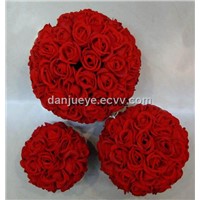 Artificial Silk Kissing Roses Flower Ball for Wedding Decoration