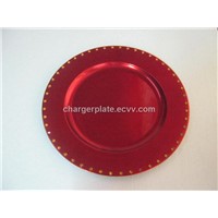 Beaded Plastic Charger Plate