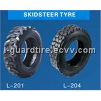 Bobcat Skid Steer Loader Tire 12-16.5 With Rim Guard