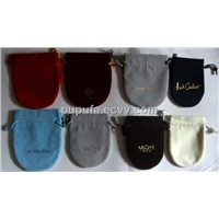 Customized drawstring pouches in different sizes and colors