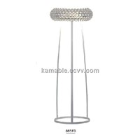 Glass Carbon Steel Floor Lamp (665F3)